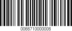 Código de barras (EAN, GTIN, SKU, ISBN): '0066710000006'