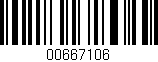Código de barras (EAN, GTIN, SKU, ISBN): '00667106'