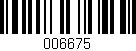 Código de barras (EAN, GTIN, SKU, ISBN): '006675'
