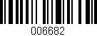Código de barras (EAN, GTIN, SKU, ISBN): '006682'