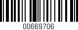 Código de barras (EAN, GTIN, SKU, ISBN): '00669706'
