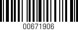 Código de barras (EAN, GTIN, SKU, ISBN): '00671906'