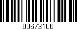 Código de barras (EAN, GTIN, SKU, ISBN): '00673106'