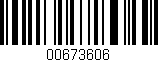 Código de barras (EAN, GTIN, SKU, ISBN): '00673606'