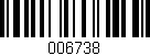 Código de barras (EAN, GTIN, SKU, ISBN): '006738'