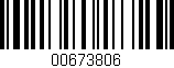 Código de barras (EAN, GTIN, SKU, ISBN): '00673806'