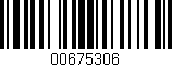 Código de barras (EAN, GTIN, SKU, ISBN): '00675306'