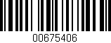 Código de barras (EAN, GTIN, SKU, ISBN): '00675406'