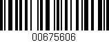 Código de barras (EAN, GTIN, SKU, ISBN): '00675606'