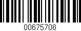 Código de barras (EAN, GTIN, SKU, ISBN): '00675706'