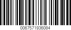 Código de barras (EAN, GTIN, SKU, ISBN): '0067571936084'