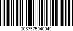 Código de barras (EAN, GTIN, SKU, ISBN): '0067575340849'