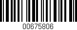 Código de barras (EAN, GTIN, SKU, ISBN): '00675806'
