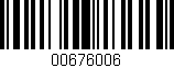 Código de barras (EAN, GTIN, SKU, ISBN): '00676006'