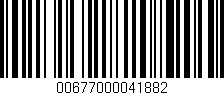 Código de barras (EAN, GTIN, SKU, ISBN): '00677000041882'