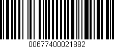 Código de barras (EAN, GTIN, SKU, ISBN): '00677400021882'