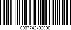 Código de barras (EAN, GTIN, SKU, ISBN): '0067742492890'