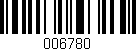 Código de barras (EAN, GTIN, SKU, ISBN): '006780'