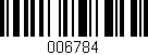 Código de barras (EAN, GTIN, SKU, ISBN): '006784'