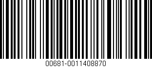 Código de barras (EAN, GTIN, SKU, ISBN): '00681-0011408870'