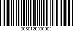 Código de barras (EAN, GTIN, SKU, ISBN): '0068120000003'