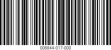 Código de barras (EAN, GTIN, SKU, ISBN): '006844-017-000'