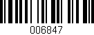 Código de barras (EAN, GTIN, SKU, ISBN): '006847'