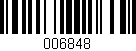 Código de barras (EAN, GTIN, SKU, ISBN): '006848'