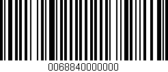 Código de barras (EAN, GTIN, SKU, ISBN): '0068840000000'