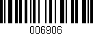 Código de barras (EAN, GTIN, SKU, ISBN): '006906'