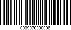 Código de barras (EAN, GTIN, SKU, ISBN): '0069070000006'