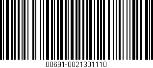 Código de barras (EAN, GTIN, SKU, ISBN): '00691-0021301110'