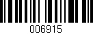 Código de barras (EAN, GTIN, SKU, ISBN): '006915'