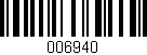Código de barras (EAN, GTIN, SKU, ISBN): '006940'