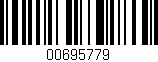Código de barras (EAN, GTIN, SKU, ISBN): '00695779'