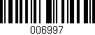 Código de barras (EAN, GTIN, SKU, ISBN): '006997'