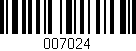 Código de barras (EAN, GTIN, SKU, ISBN): '007024'