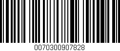 Código de barras (EAN, GTIN, SKU, ISBN): '0070300907828'