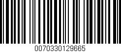 Código de barras (EAN, GTIN, SKU, ISBN): '0070330129665'