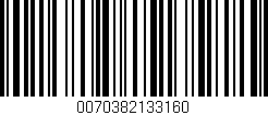 Código de barras (EAN, GTIN, SKU, ISBN): '0070382133160'