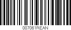 Código de barras (EAN, GTIN, SKU, ISBN): '007061REAN'
