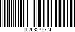 Código de barras (EAN, GTIN, SKU, ISBN): '007063REAN'