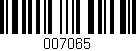 Código de barras (EAN, GTIN, SKU, ISBN): '007065'