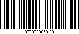Código de barras (EAN, GTIN, SKU, ISBN): '0070823060.28'