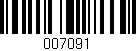 Código de barras (EAN, GTIN, SKU, ISBN): '007091'