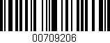Código de barras (EAN, GTIN, SKU, ISBN): '00709206'