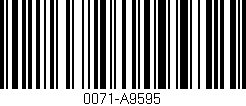 Código de barras (EAN, GTIN, SKU, ISBN): '0071-A9595'