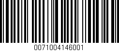 Código de barras (EAN, GTIN, SKU, ISBN): '0071004146001'