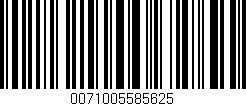 Código de barras (EAN, GTIN, SKU, ISBN): '0071005585625'