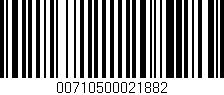 Código de barras (EAN, GTIN, SKU, ISBN): '00710500021882'